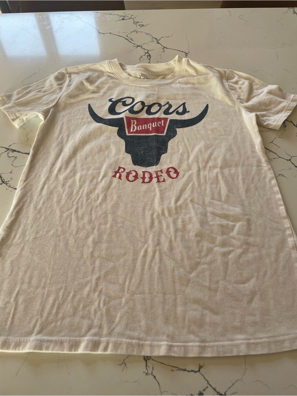 Coors Banquet Rodeo Graphic Tee - White